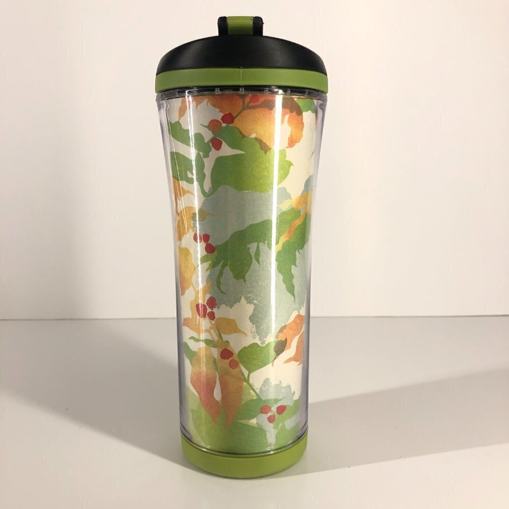 Starbucks Watercolor Fall Leaves Travel Mug Tumbler 16 oz /‎ 473 mL